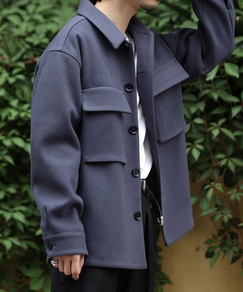 JUNRED（ジュンレッド）の「ウーリータッチCPOブルゾン（ブルゾン・メンズ・ブラウン/サックスブルー/ベージュ系その他/ブルー系その他4・S/M/L）」の4枚目の写真