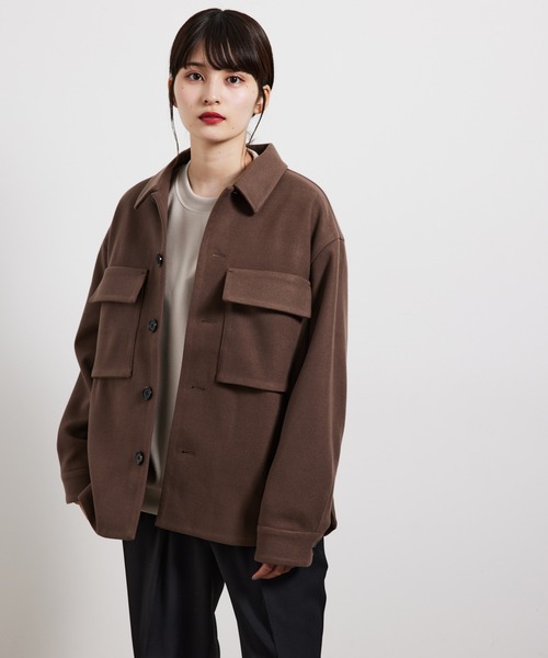 JUNRED（ジュンレッド）の「ウーリータッチCPOブルゾン（ブルゾン・メンズ・ブラウン/サックスブルー/ベージュ系その他/ブルー系その他4・S/M/L）」の7枚目の写真