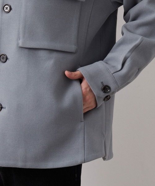 JUNRED（ジュンレッド）の「ウーリータッチCPOブルゾン（ブルゾン・メンズ・ブラウン/サックスブルー/ベージュ系その他/ブルー系その他4・S/M/L）」の9枚目の写真