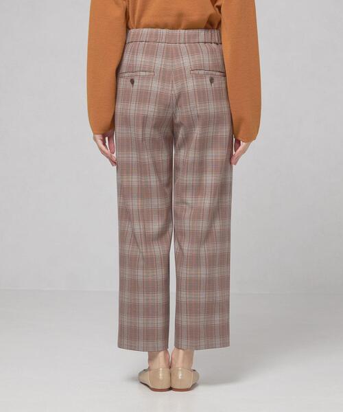 closet story（クローゼットストーリー）の「＜closet story（クローゼットストーリー）＞チェック ワイドパンツ -ウォッシャブル-（その他パンツ・レディース・ブラウン/ダークグレー・FREE）」の3枚目の写真