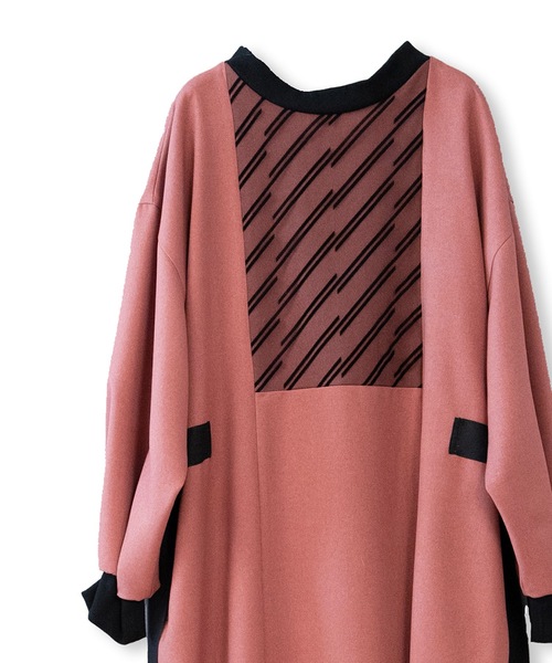 La SRIC（ラスリック）の「La SRIC / フロッキーヨークOP（ワンピース・レディース・ブラック/ピンク・38）」の11枚目の写真