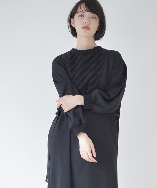 La SRIC（ラスリック）の「La SRIC / フロッキーヨークOP（ワンピース・レディース・ブラック/ピンク・38）」の17枚目の写真