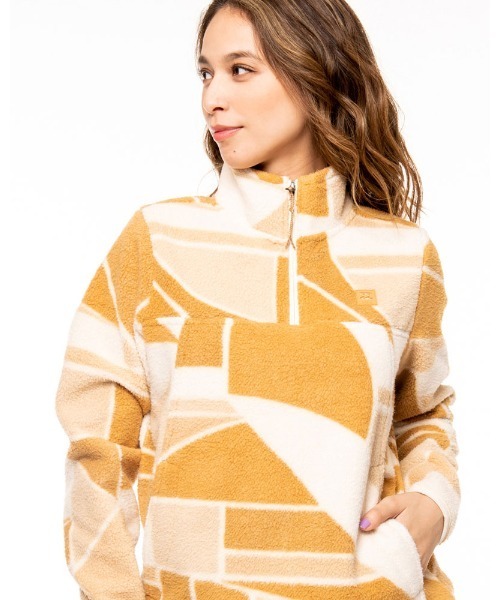 【直営店限定】BILLABONG レディースBOUNDARY MOCK HALF Z パーカー【2021年秋冬モデル】/ビラボンレディースハーフジップパーカー