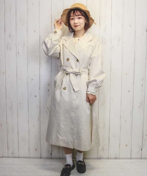 paravion(パラビオン)の「ヴィンテージトレンチ(トレンチコート・レディース・ベージュ/ブラック・ONESIZE)」の8枚目の写真