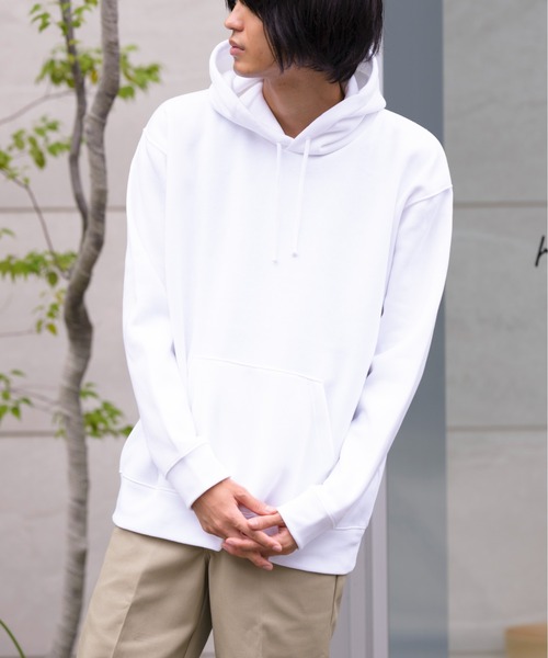 Printstar（プリントスター）の「【Printstar】10.0オンス プルオーバーパーカー ドライ 裏起毛 吸水速乾 00347（パーカー・レディース・ブラック/杢グレー/ホワイト/ネイビー/バーガンディー/グレー・LL/M/S/L/3L）」の8枚目の写真