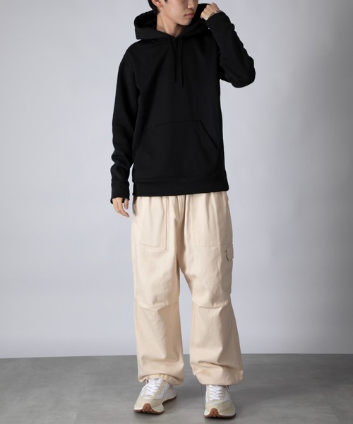 Printstar（プリントスター）の「【Printstar】10.0オンス プルオーバーパーカー ドライ 裏起毛 吸水速乾 00347（パーカー・レディース・ブラック/杢グレー/ホワイト/ネイビー/バーガンディー/グレー・LL/M/S/L/3L）」の16枚目の写真