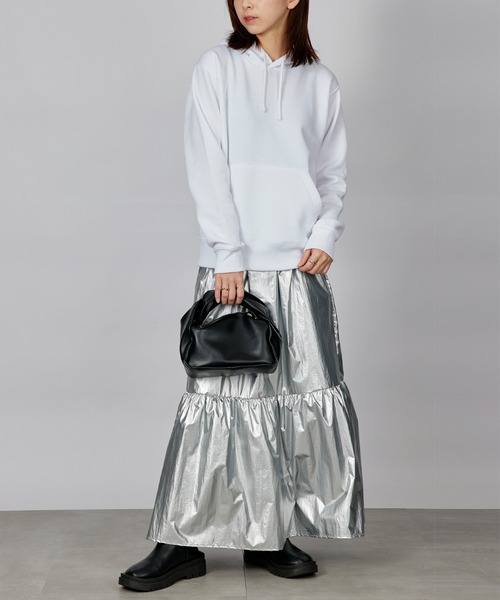 Printstar（プリントスター）の「【Printstar】10.0オンス プルオーバーパーカー ドライ 裏起毛 吸水速乾 00347（パーカー・レディース・ブラック/杢グレー/ホワイト/ネイビー/バーガンディー/グレー・LL/M/S/L/3L）」の19枚目の写真