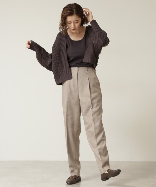 NATURAL BEAUTY BASIC(ナチュラルビューティーベーシック)の「ツイーディーチドリパンツ(その他パンツ・レディース・ベージュ系その他/ブラウン系その他・SMALL/MEDIUM/X-SMALL)」の10枚目の写真