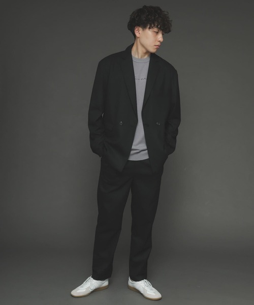 SENSE OF PLACE by URBAN RESEARCH(センスオブプレイスバイアーバンリサーチ)の「『セットアップ対応』CARREMANタックテーパードスラックス(スラックス・メンズ・チャコールグレー/ブラック/カーキ・MEDIUM/LARGE)」の10枚目の写真