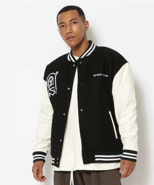 A4A（エーフォーエー）の「A4A(エーフォーエー) スタジャン（スタジャン・メンズ・ホワイト/ブラック・MEDIUM）」の3枚目の写真