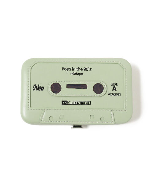 Ray BEAMS（レイビームス）の「Accommode / カセットテープ カードケース（カードケース・レディース・オレンジ/ミント・ONE SIZE）」の2枚目の写真