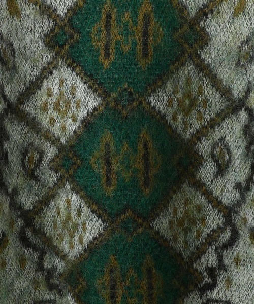 TOGA PULLA(トーガ プルラ)の「TOGA PULLA Mohair Jacquard knit pullover TP12-XN207(ニット/セーター・レディース・イエロー/グリーン・36)」の9枚目の写真