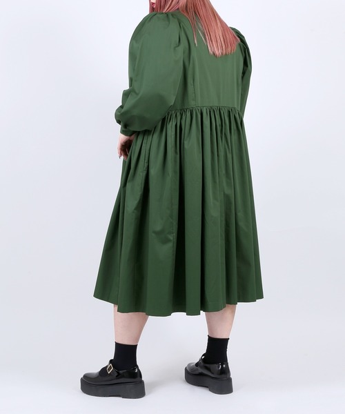 パラスパレス　シャツワンピース　ブルーグリーン　チェック　サイズ3 パラスパレス シャツワンピース ブルーグリーン チェック サイズ3