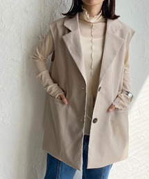 She's Closet（シーズクローゼット）の「チェック柄テーラードジレベスト（テーラードジャケット・レディース）」