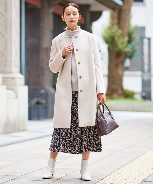 アンゴラビーバー ノーカラーコート（ノーカラーコート）｜J.PRESS