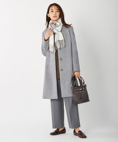 アンゴラビーバー ノーカラーコート（ノーカラーコート）｜J.PRESS