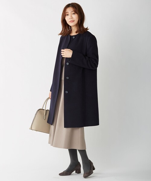 アンゴラビーバー ノーカラーコート（ノーカラーコート）｜J.PRESS