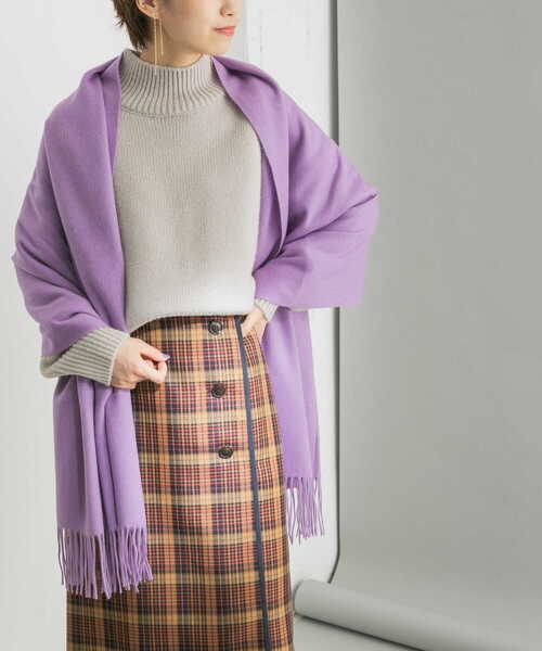 URBAN RESEARCH（アーバンリサーチ）の「ウールカシミヤストール（マフラー・レディース・ピンク/オリーブ/グレー/ラベンダー/その他1/その他2・FREE）」の7枚目の写真