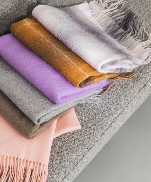 URBAN RESEARCH（アーバンリサーチ）の「ウールカシミヤストール（マフラー・レディース・ピンク/オリーブ/グレー/ラベンダー/その他1/その他2・FREE）」の14枚目の写真