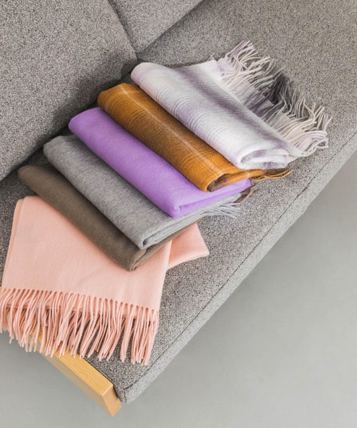URBAN RESEARCH（アーバンリサーチ）の「ウールカシミヤストール（マフラー・レディース・ピンク/オリーブ/グレー/ラベンダー/その他1/その他2・FREE）」の15枚目の写真