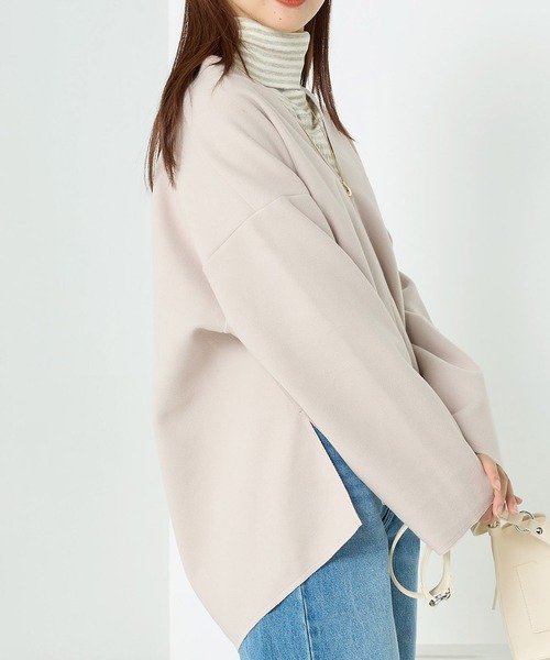 セール】圧縮ジャージVネックプルオーバー（Tシャツ/カットソー