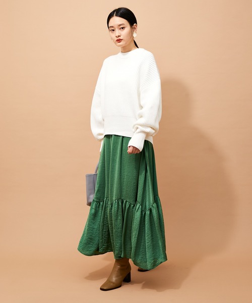 ADAM ET ROPE'（アダムエロペ）の「コンパクト畦ニットプルオーバー（ニット/セーター・レディース・ホワイト/ライトグリーン/レッド系その他/ピンク系その他2・FREE）」の20枚目の写真