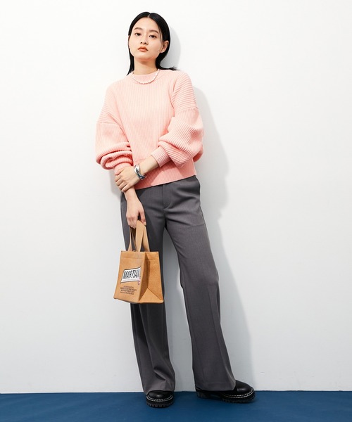 ADAM ET ROPE'（アダムエロペ）の「コンパクト畦ニットプルオーバー（ニット/セーター・レディース・ホワイト/ライトグリーン/レッド系その他/ピンク系その他2・FREE）」の21枚目の写真