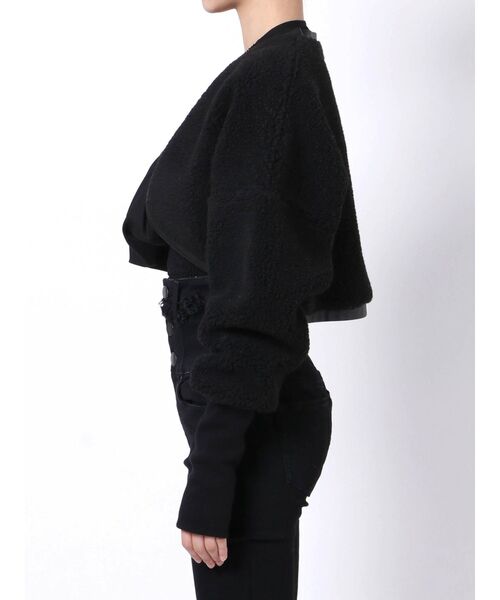 EMODA（エモダ）の「クロップドボアボレロ（カーディガン/ボレロ・レディース・ブラック/グレー/アイボリー・FREE）」の19枚目の写真