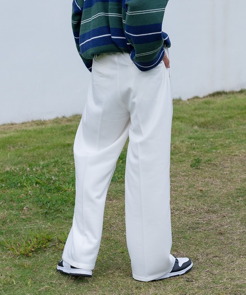 Perushu（ペルーシュ）の「センタープレスストレートスラックス（スラックス・メンズ・ホワイト/ブラック/ダークグリーン/イエロー・SMALL/MEDIUM/LARGE）」の12枚目の写真