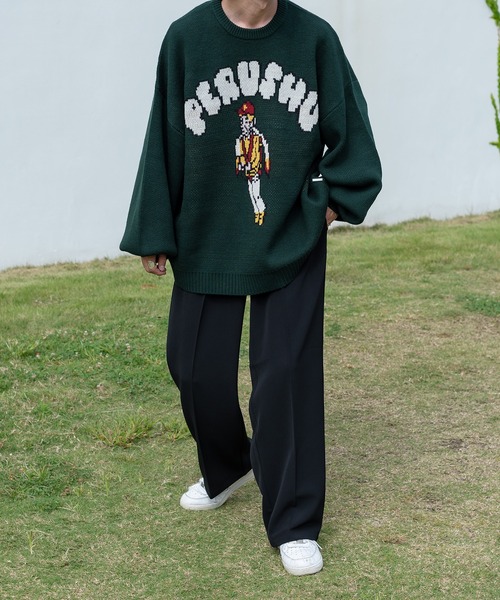 Perushu（ペルーシュ）の「センタープレスストレートスラックス（スラックス・メンズ・ホワイト/ブラック/ダークグリーン/イエロー・SMALL/MEDIUM/LARGE）」の14枚目の写真