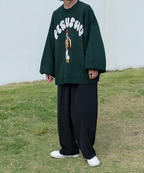 Perushu（ペルーシュ）の「センタープレスストレートスラックス（スラックス・メンズ・ホワイト/ブラック/ダークグリーン/イエロー・SMALL/MEDIUM/LARGE）」の15枚目の写真