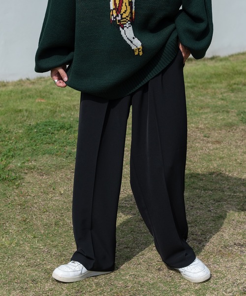 Perushu（ペルーシュ）の「センタープレスストレートスラックス（スラックス・メンズ・ホワイト/ブラック/ダークグリーン/イエロー・SMALL/MEDIUM/LARGE）」の19枚目の写真