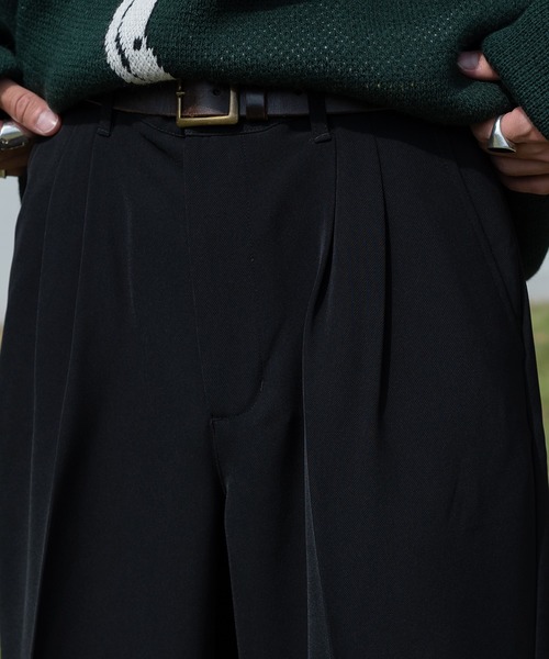 Perushu（ペルーシュ）の「センタープレスストレートスラックス（スラックス・メンズ・ホワイト/ブラック/ダークグリーン/イエロー・SMALL/MEDIUM/LARGE）」の22枚目の写真