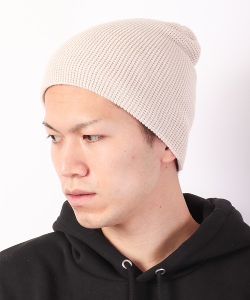 FUNALIVE（ファンアライブ）の「Cool Max ドライ ワッフルシングル＆ダブルワッチ（ニットキャップ/ビーニー・メンズ・ベージュ/ブラック系その他2/ブラック系その他/チャコールグレー/グレー系その他/グレー系その他2/ブラック/ベージュ系その他2/ベージュ系その他・FREE）」の8枚目の写真