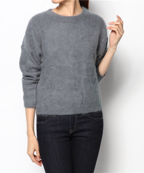 Whim Gazette（ウィムガゼット）の「アンゴラクルーネックプルオーバー