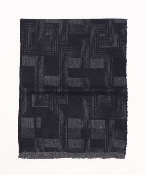 STYLEBLOCK(スタイルブロック)の「大判マフラー(マフラー・メンズ・ネイビー/オレンジ/ブラック/パープル/ブルー/ブルー系その他/ホワイト/レッド/ピンク・FREE)」の4枚目の写真