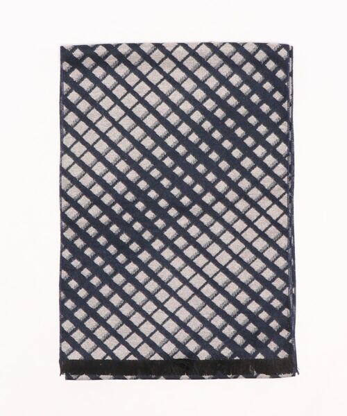 STYLEBLOCK(スタイルブロック)の「大判マフラー(マフラー・メンズ・ネイビー/オレンジ/ブラック/パープル/ブルー/ブルー系その他/ホワイト/レッド/ピンク・FREE)」の2枚目の写真