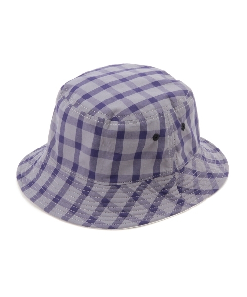 BEAMS BOY（ビームスボーイ）の「ΠBEAMS BOY / チェック リバーシブル ハット（ハット・レディース・グレー/ブルー・ONE SIZE）」の19枚目の写真