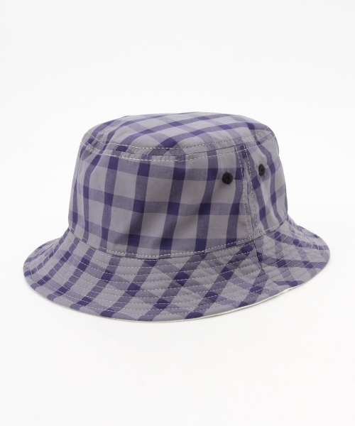 BEAMS BOY（ビームスボーイ）の「ΠBEAMS BOY / チェック リバーシブル ハット（ハット・レディース・グレー/ブルー・ONE SIZE）」の22枚目の写真