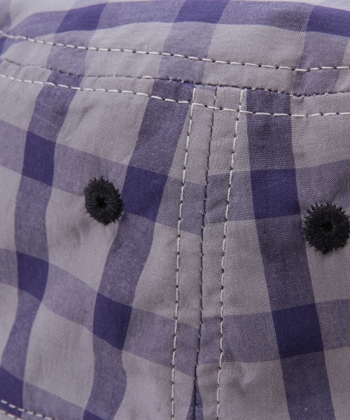 BEAMS BOY（ビームスボーイ）の「ΠBEAMS BOY / チェック リバーシブル ハット（ハット・レディース・グレー/ブルー・ONE SIZE）」の13枚目の写真