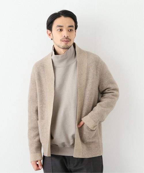 EDIFICE SELECT（エディフィスセレクト）の「【WKED / ウィークエンド】ショールカラー ニット（カーディガン/ボレロ・メンズ・ブルー系その他/ベージュ・LARGE/MEDIUM）」の2枚目の写真