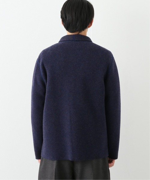 EDIFICE SELECT（エディフィスセレクト）の「【WKED / ウィークエンド】ショールカラー ニット（カーディガン/ボレロ・メンズ・ブルー系その他/ベージュ・LARGE/MEDIUM）」の6枚目の写真