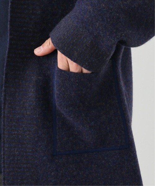 EDIFICE SELECT（エディフィスセレクト）の「【WKED / ウィークエンド】ショールカラー ニット（カーディガン/ボレロ・メンズ・ブルー系その他/ベージュ・LARGE/MEDIUM）」の11枚目の写真