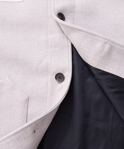 Revo.（レボ）の「オーバーサイズ ミリタリー メルトンジャケット（ミリタリージャケット・メンズ・カーキ/ブラック/ライトグレー・2/1）」の5枚目の写真