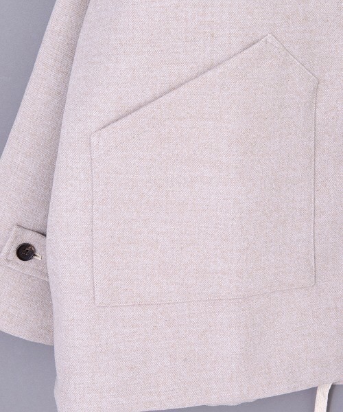 Revo.（レボ）の「オーバーサイズ ミリタリー メルトンジャケット（ミリタリージャケット・メンズ・カーキ/ブラック/ライトグレー・2/1）」の6枚目の写真