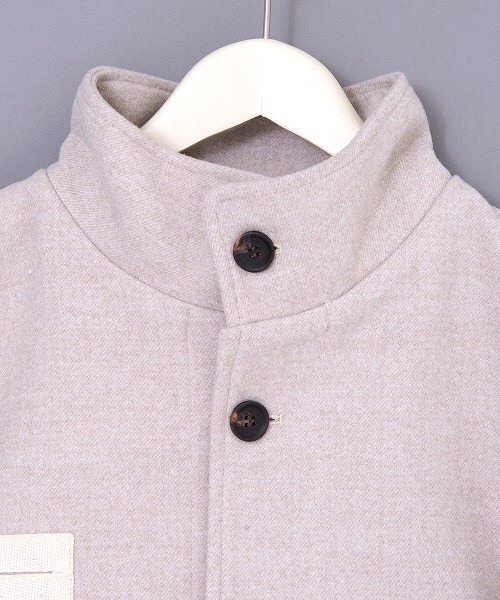 Revo.（レボ）の「オーバーサイズ ミリタリー メルトンジャケット（ミリタリージャケット・メンズ・カーキ/ブラック/ライトグレー・2/1）」の12枚目の写真