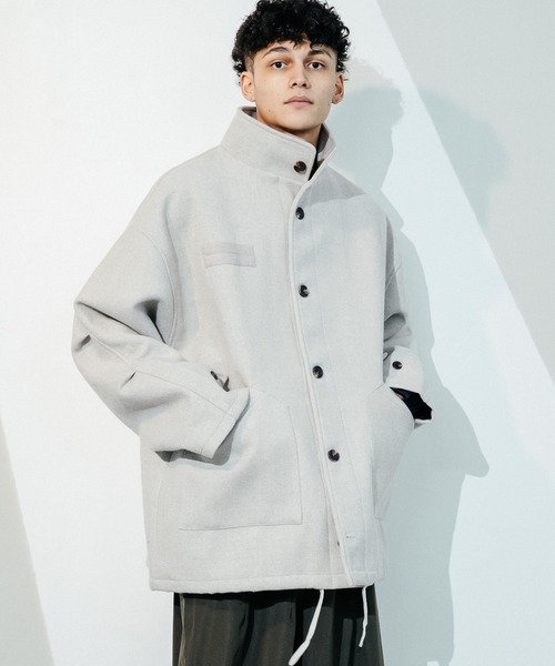 Revo.（レボ）の「オーバーサイズ ミリタリー メルトンジャケット（ミリタリージャケット・メンズ・カーキ/ブラック/ライトグレー・2/1）」の21枚目の写真