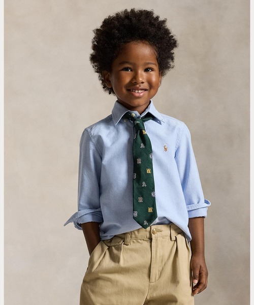 POLO RALPH LAUREN CHILDRENSWEAR(ポロ ラルフ ローレン チルドレンズウェア)の「コットン オックスフォード シャツ(シャツ/ブラウス・キッズ・ブルー・4/6/7/3)」の1枚目の写真
