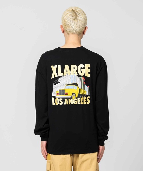 XLARGE(エクストララージ)の「CONSTRUCTION L/S TEE(Tシャツ/カットソー・メンズ・ブラック/ホワイト/オレンジ・M/XL/L/S)」の2枚目の写真