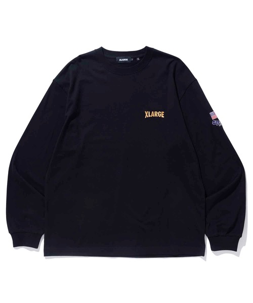 XLARGE(エクストララージ)の「CONSTRUCTION L/S TEE(Tシャツ/カットソー・メンズ・ブラック/ホワイト/オレンジ・M/XL/L/S)」の6枚目の写真